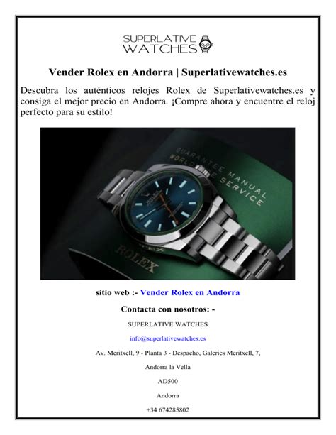 vender rolex en andorra|Official Rolex Retailer in Andorra .